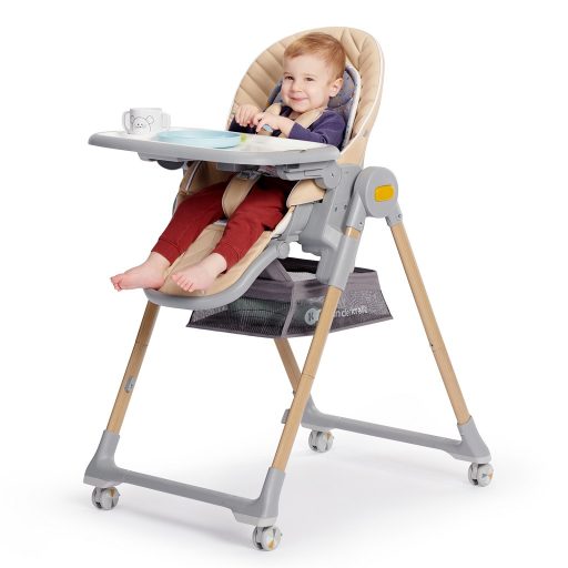 KINDERKRAFT SELECT Etetőszék Lastree Wood, Premium