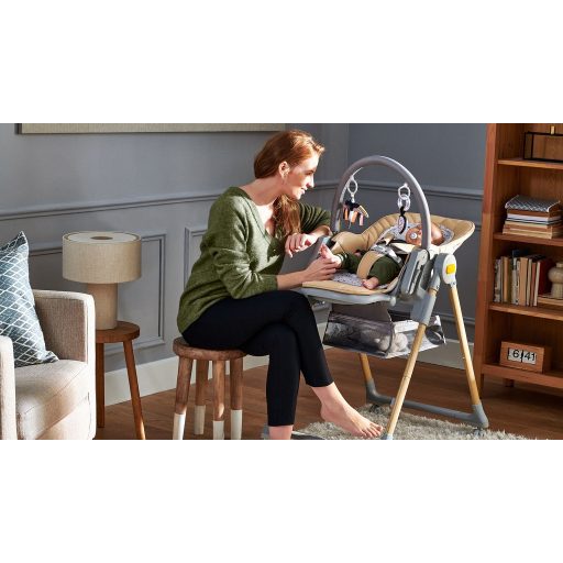 KINDERKRAFT SELECT Etetőszék Lastree Grey, Premium