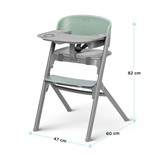 KINDERKRAFT SELECT Szett etetőszék Livy Aster Pink + pihenőszék Calmee, Premium