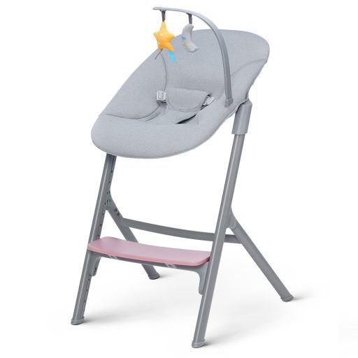 KINDERKRAFT SELECT Szett etetőszék Livy Aster Pink + pihenőszék Calmee, Premium