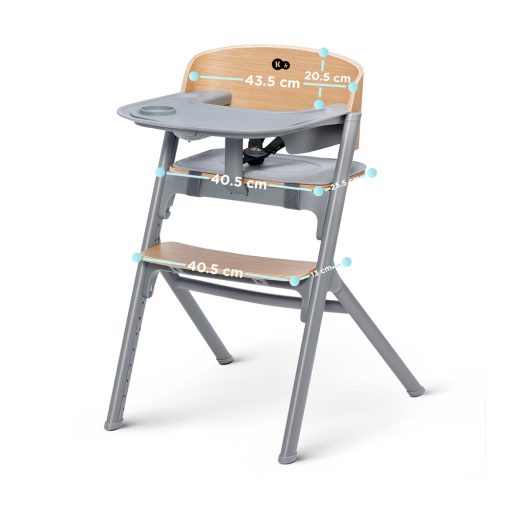 KINDERKRAFT SELECT Szett etetőszék Livy Oak + pihenőszék Calmee, Premium
