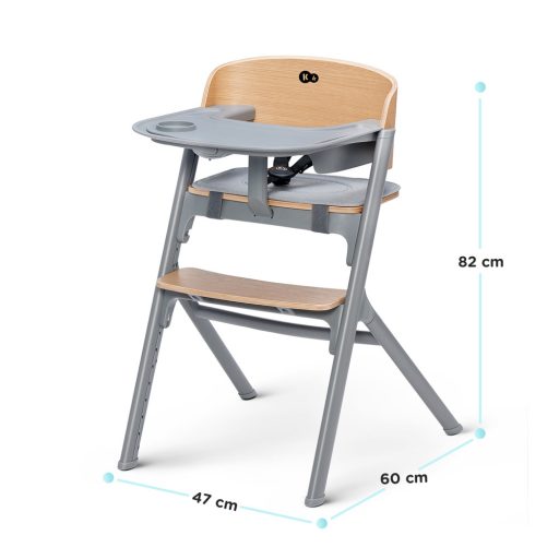 KINDERKRAFT SELECT Etetőszék 3 az 1-ben LIVY Oak, Premium