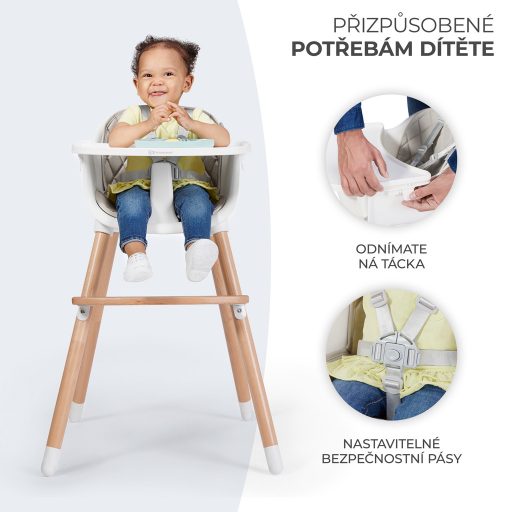 KINDERKRAFT Etetőszék Sienna pink