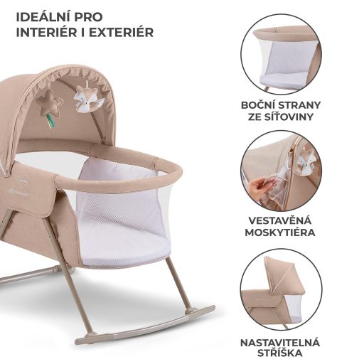 KINDERKRAFT Gyermekágy 3 az 1-ben Lovi Beige
