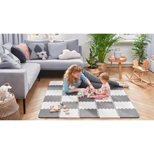KINDERKRAFT Habos puzzle alátét Luno 150 x 180 cm Fekete, 30 db