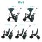 KINDERKRAFT SELECT Easytwist háromkerekű Midnight Green, Premium