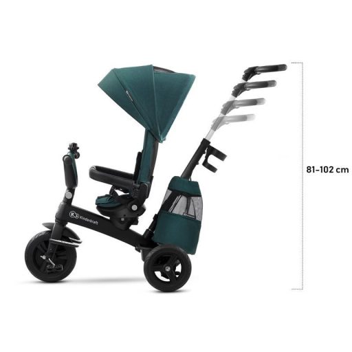 KINDERKRAFT SELECT Easytwist háromkerekű Midnight Green, Premium