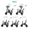 KINDERKRAFT SELECT Easytwist Platinum Grey, Premium háromkerekű bicikli