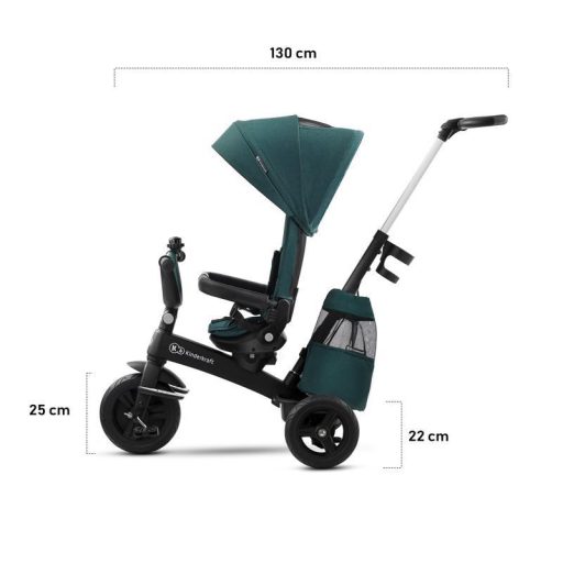 KINDERKRAFT SELECT Easytwist Platinum Grey, Premium háromkerekű bicikli