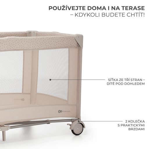 KINDERKRAFT Utazóágy Joy 2 Beige