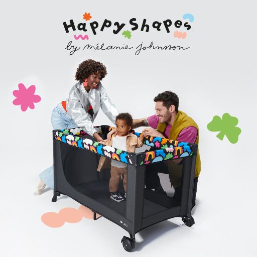 KINDERKRAFT Utazóágy Joy 2 Happy shapes