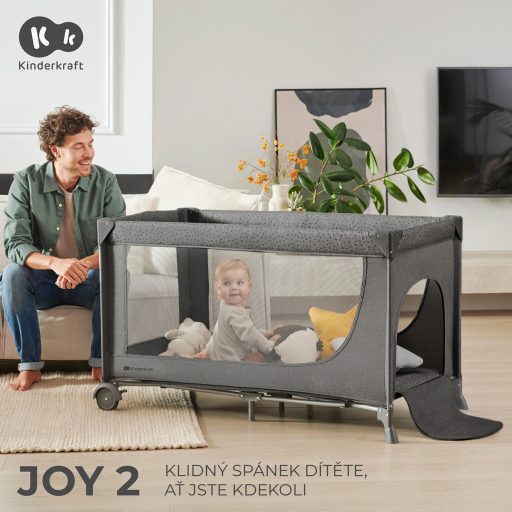 KINDERKRAFT Utazóágy Joy 2 Happy shapes