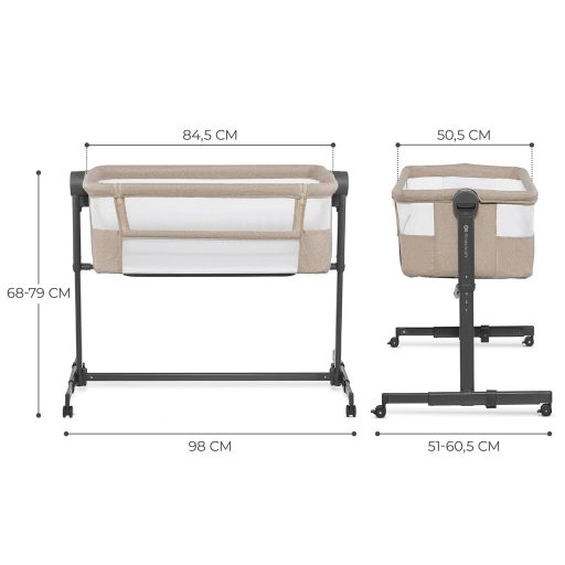 KINDERKRAFT Állítható magasságú gyermekágy Neste Up2 Beige