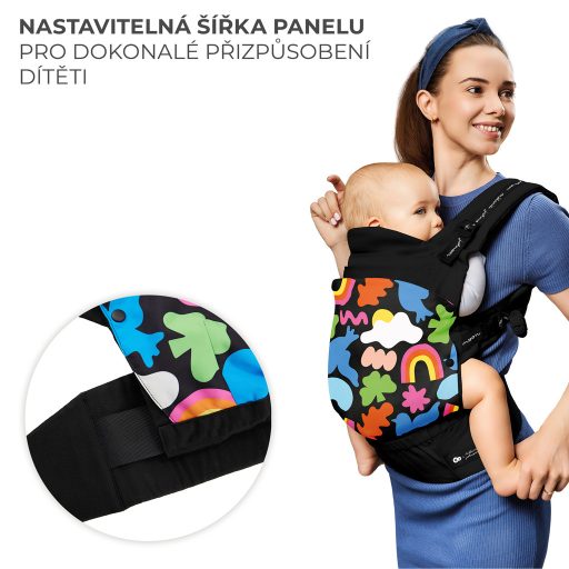 KINDERKRAFT Hordozó Huggy Boldog formák