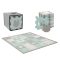 KINDERKRAFT Habosított puzzle alátét Luno Shapes 185 x 165 cm Mentol, 30db, Prémium