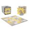 KINDERKRAFT Habosított puzzle alátét Luno Shapes 185 x 165 cm Sárga, 30db, Prémium