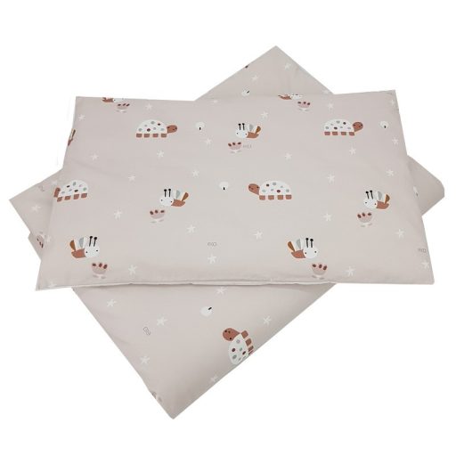 EKO Ágynemű 2 részes pamut Bees Beige mintával 40x60 cm, 90x120 cm