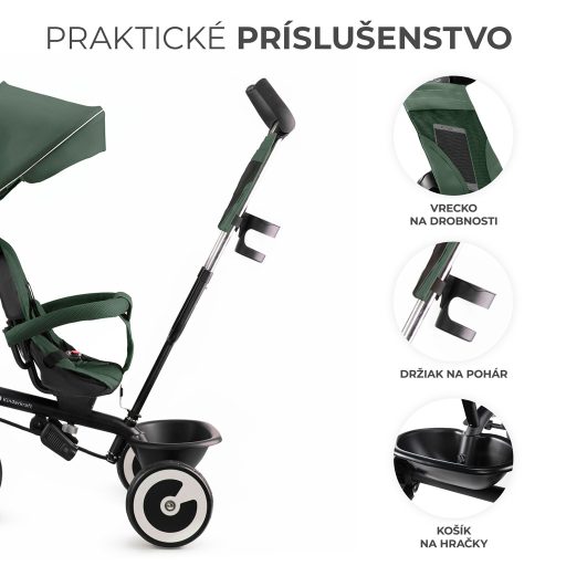 KINDERKRAFT Háromkerekű Aston Mystic Green