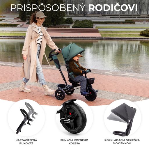 KINDERKRAFT Háromkerekű Aveo Mistic Green