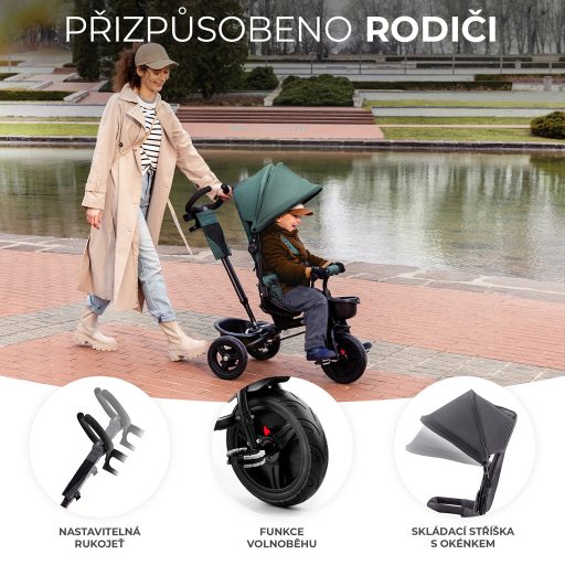 KINDERKRAFT Aveo Tricikli Malachite Grey