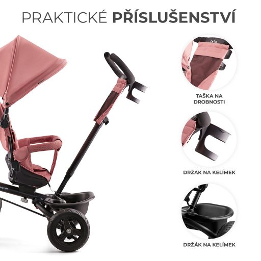 KINDERKRAFT Háromkerekű Aveo Rose pink