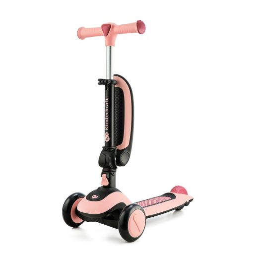 KINDERKRAFT Futóbicikli és roller 2 az 1-ben Halley Rose pink