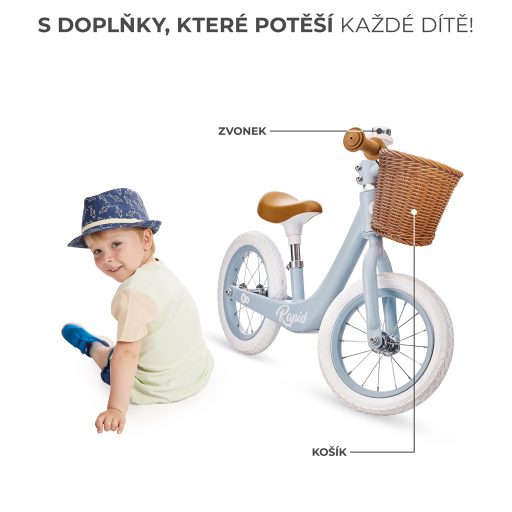 KINDERKRAFT SELECT Rapid2 Blue Breeze futóbicikli