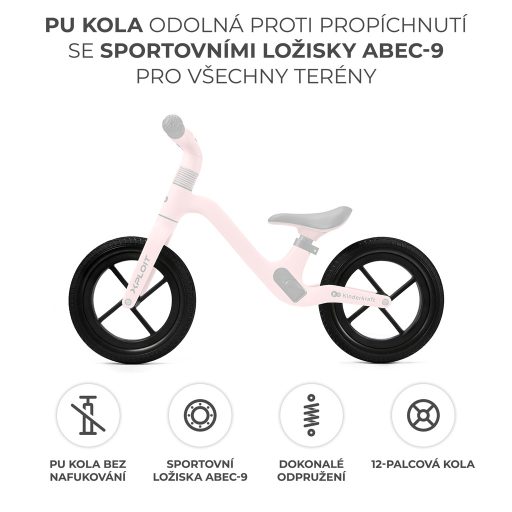 KINDERKRAFT Xploit Bubblegum rózsaszín futóbicikli