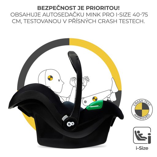 KINDERKRAFT Kombinált babakocsi 3 az 1-ben Esme Sand Beige