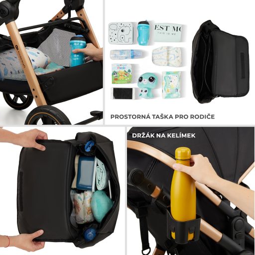 KINDERKRAFT Kombinált babakocsi 3 az 1-ben Esme Sand Beige