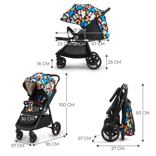 KINDERKRAFT Sport babakocsi Grande Plus Happy shapes