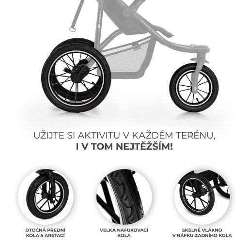 KINDERKRAFT Sport babakocsi Helsi2 Grey