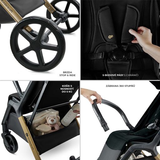 KINDERKRAFT Sport babakocsi Loom Black