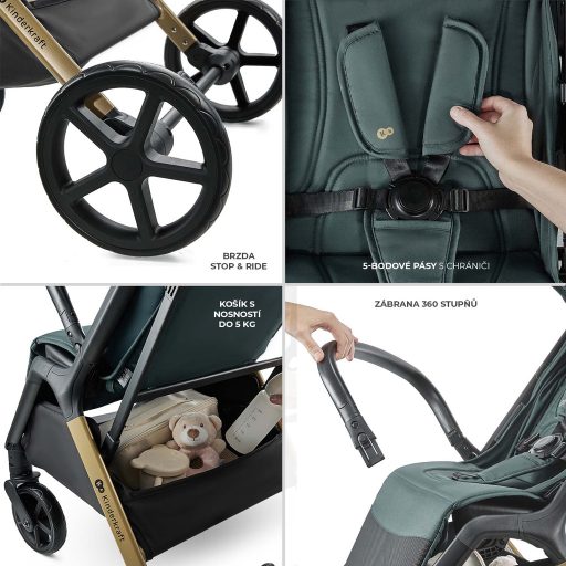 KINDERKRAFT Sport babakocsi Loom Green