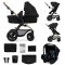 KINDERKRAFT Babakocsi kombi Moov 2 Air 3 az 1-ben Pure Black