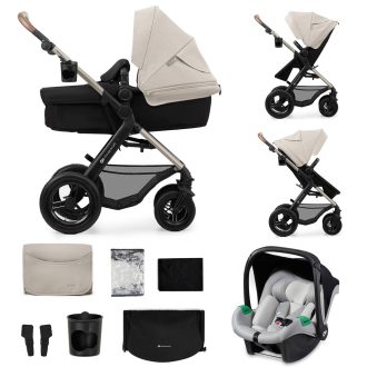   KINDERKRAFT Babakocsi kombinált Moov 2 Air 3 az 1-ben Moonlight Grey