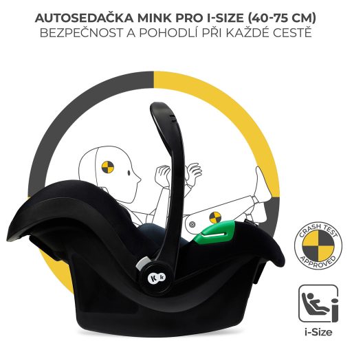 KINDERKRAFT Babakocsi kombinált Moov 2 3v1 Moonlight Grey - habkerekek