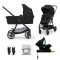 KINDERKRAFT Babakocsi kombinált 4 az 1-ben Newly Classic Black + Mink PRO