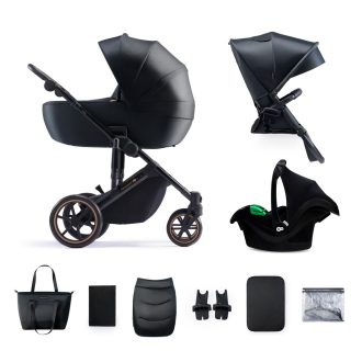   KINDERKRAFT SELECT Kombinált babakocsi 3in1  Prime 2 Venezian Black, Premium