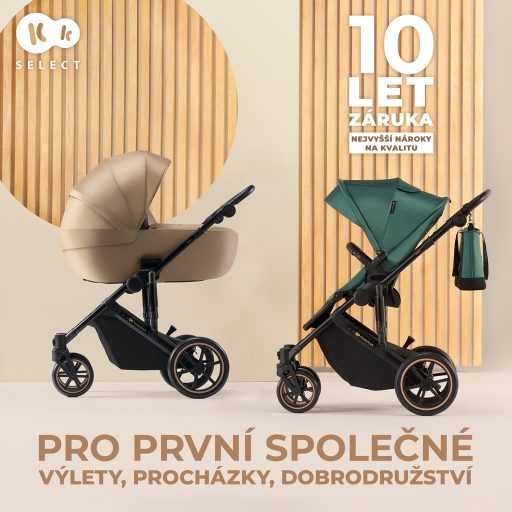 KINDERKRAFT Babakocsi kombinált 2 az 1-ben Prime 2 Zöld