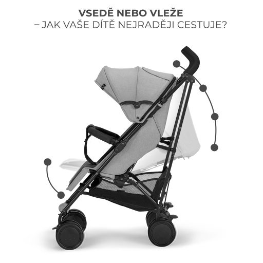 KINDERKRAFT Sport babakocsi Siesta Ash grey