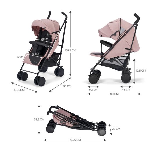 KINDERKRAFT Sport babakocsi Siesta Pink Princess