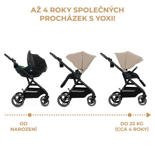 KINDERKRAFT SELECT Sport babakocsi Yoxi Sand Beige