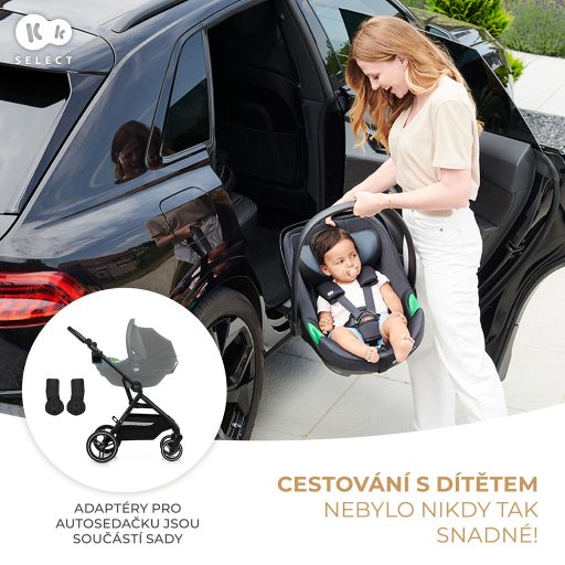 KINDERKRAFT SELECT Sport babakocsi Yoxi Pure Black