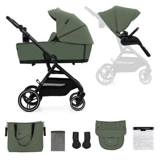   KINDERKRAFT SELECT Yoxi 2v1 kombinált babakocsi Mystic Green