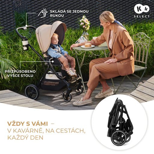 KINDERKRAFT SELECT Sport babakocsi Yoxi Moonlight Grey