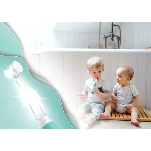 NENO Gyermek elektromos fogkefe Denti - zöld 3m+
