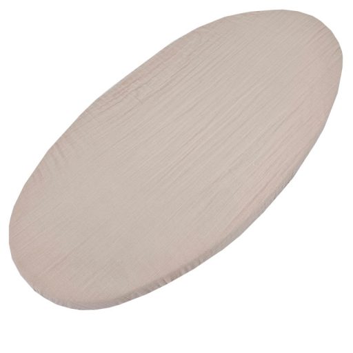 EKO Muszlin lepedő gumírozott Powder Rose 40x80 cm