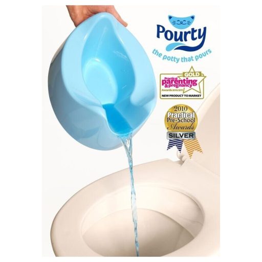 POURTY Könnyen kiöntethető éjszakai bili Blue