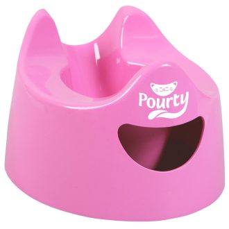 POURTY Könnyen kiöntethető éjszakai bili Pink